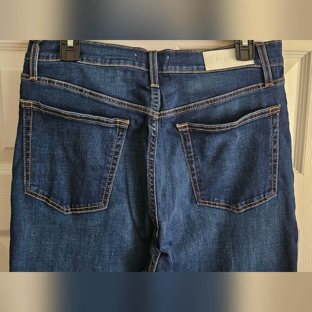NWT RE/DONE Women's 90s High Rise Loose Jeans: Deep Faded Blue: Size- 30 - Picture 8 of 15